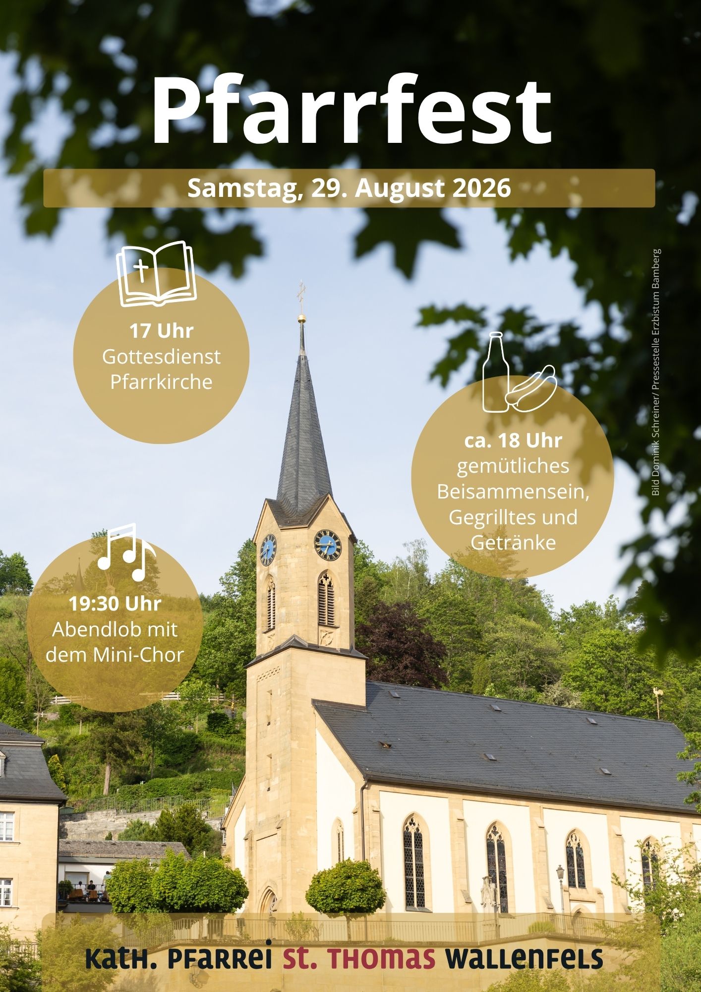 Einladung zum Pfarrfest am 29. August 2026