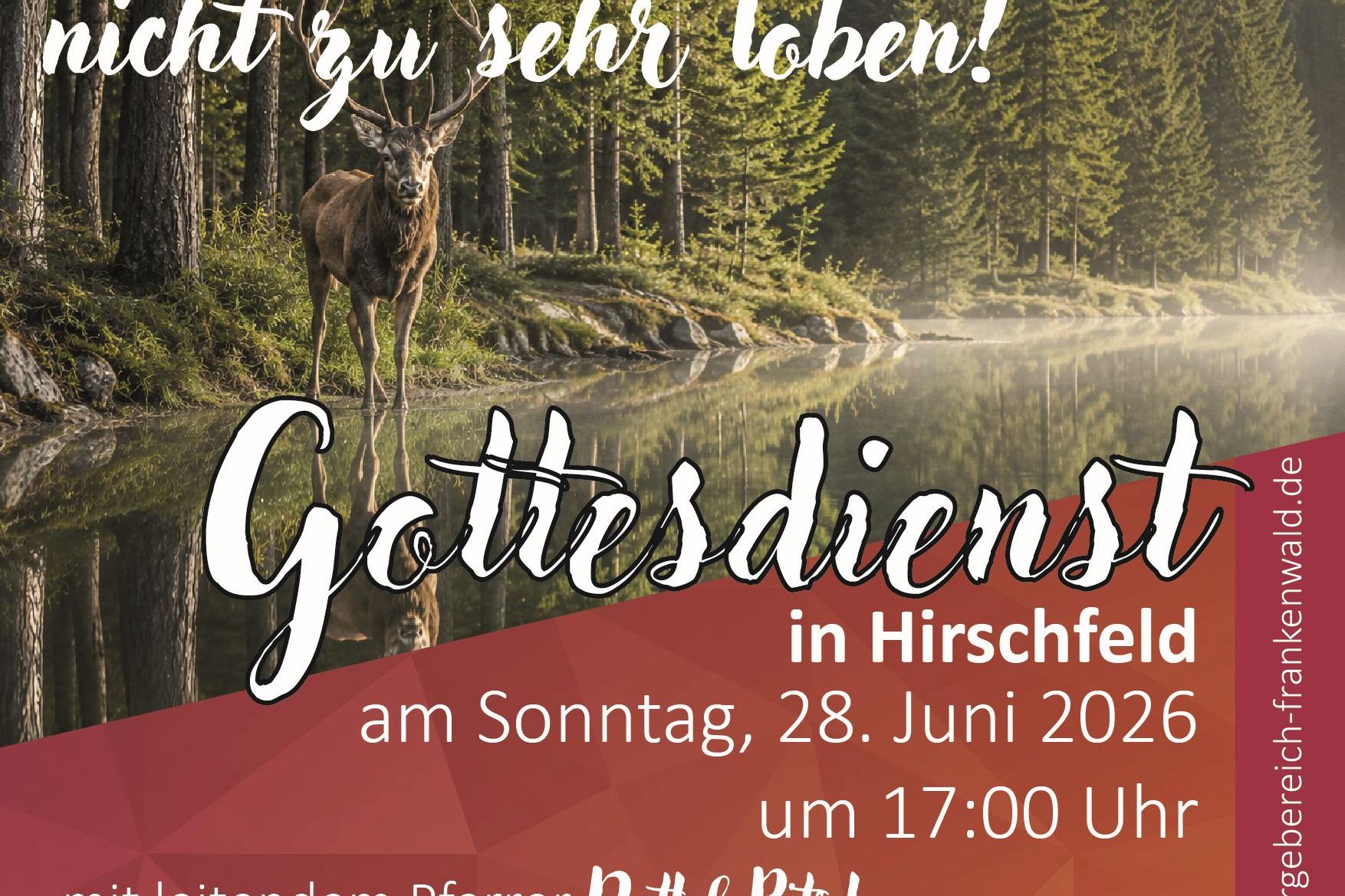 Gottesdienst in Hirschfeld