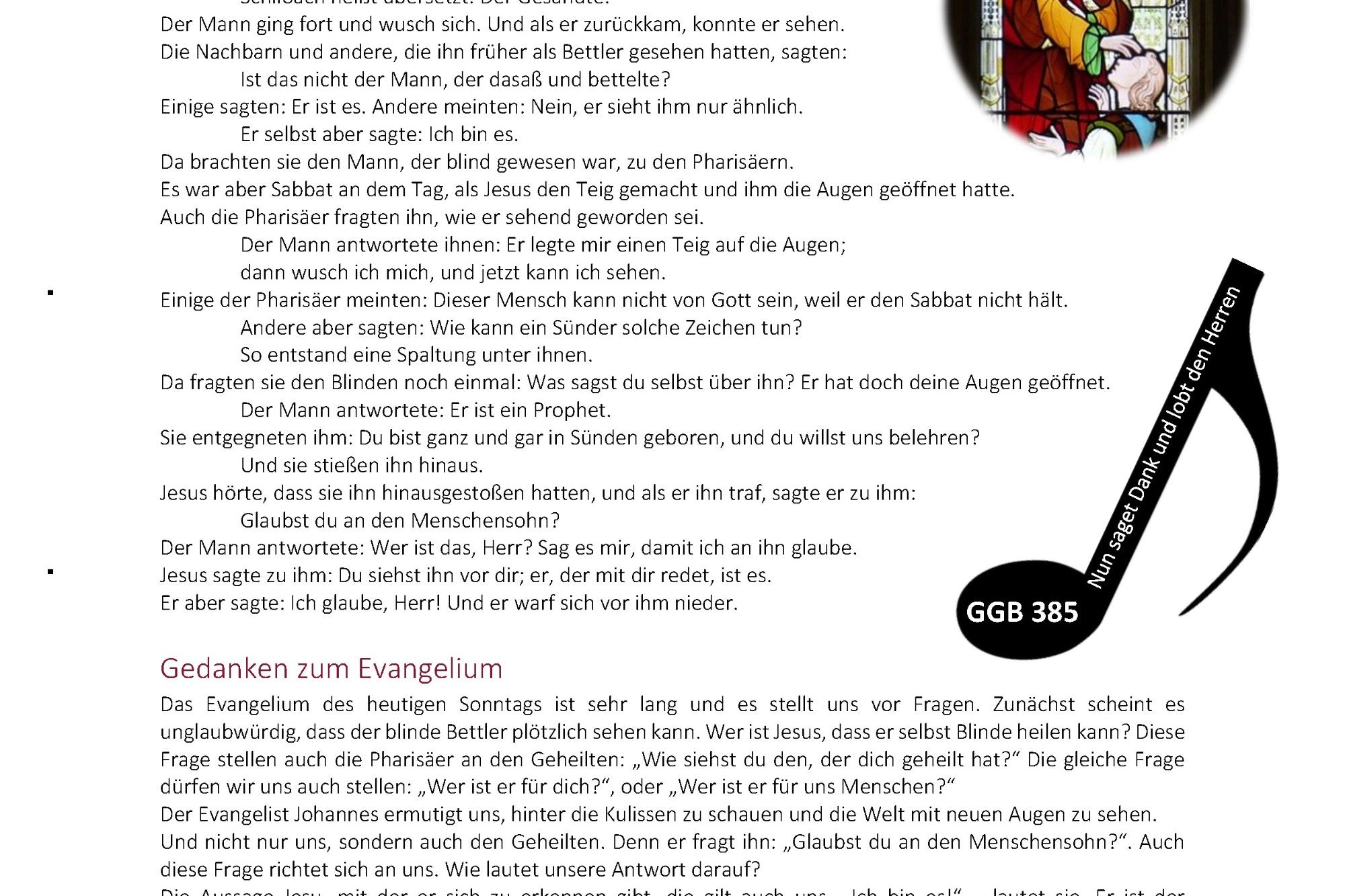 4.Wo - Sonntag (Laetare)