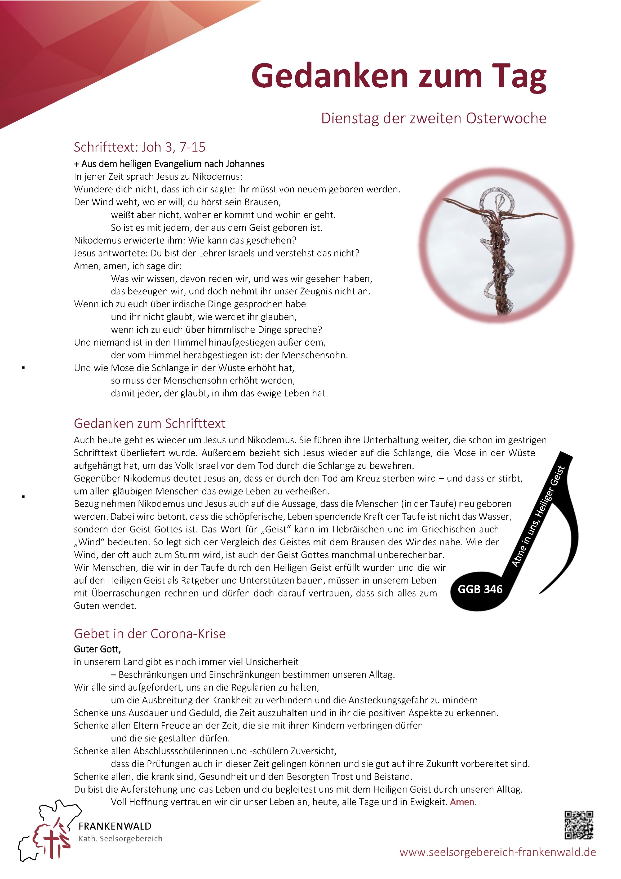 Dienstag der zweiten Osterwoche