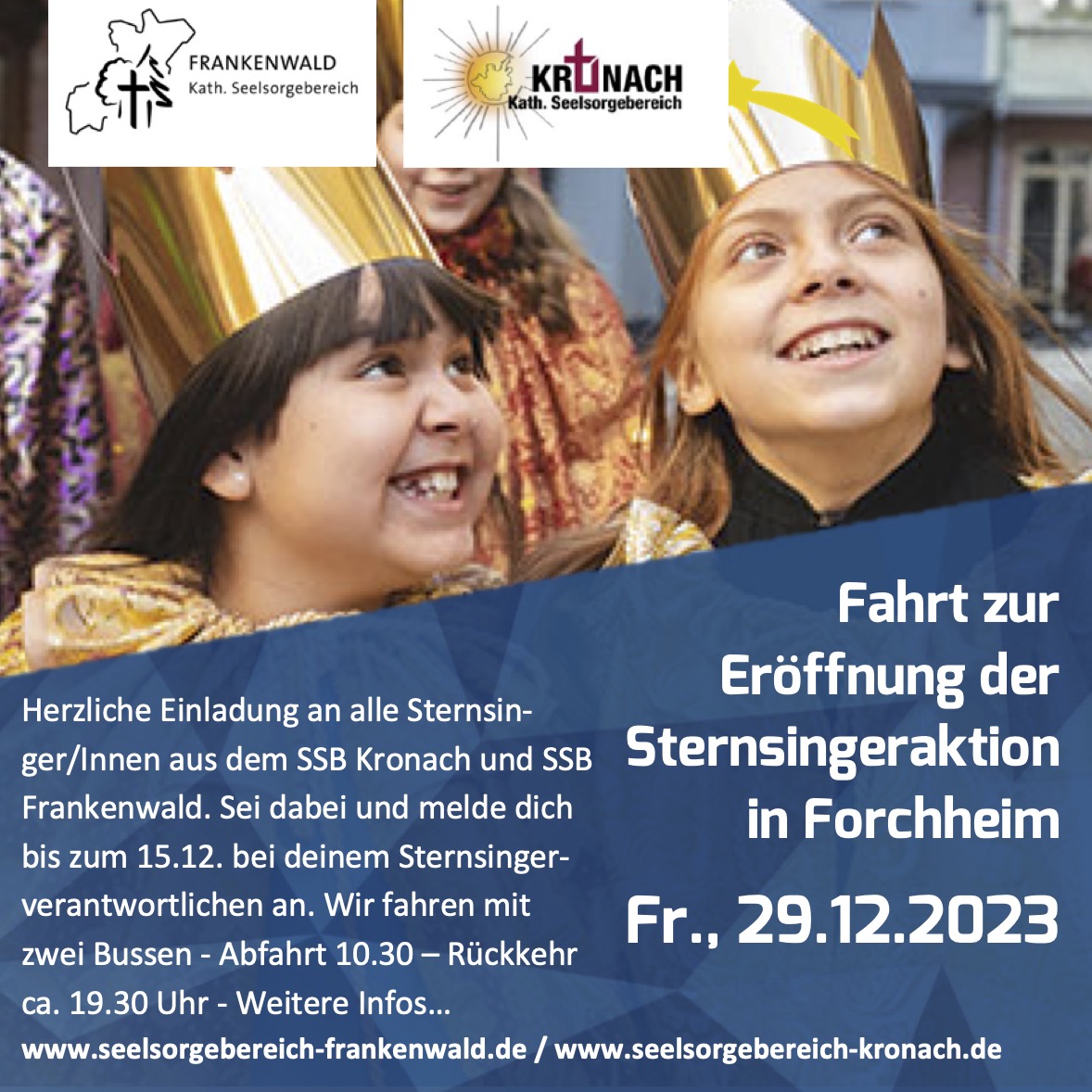 Fahrt zur Sternsingereröffnung 2023 nach Forchheim Flyer
