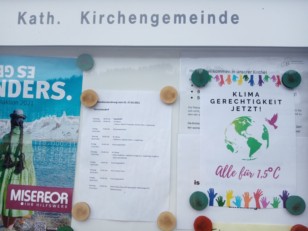 Klimaaktionstag und Andacht 19.3.