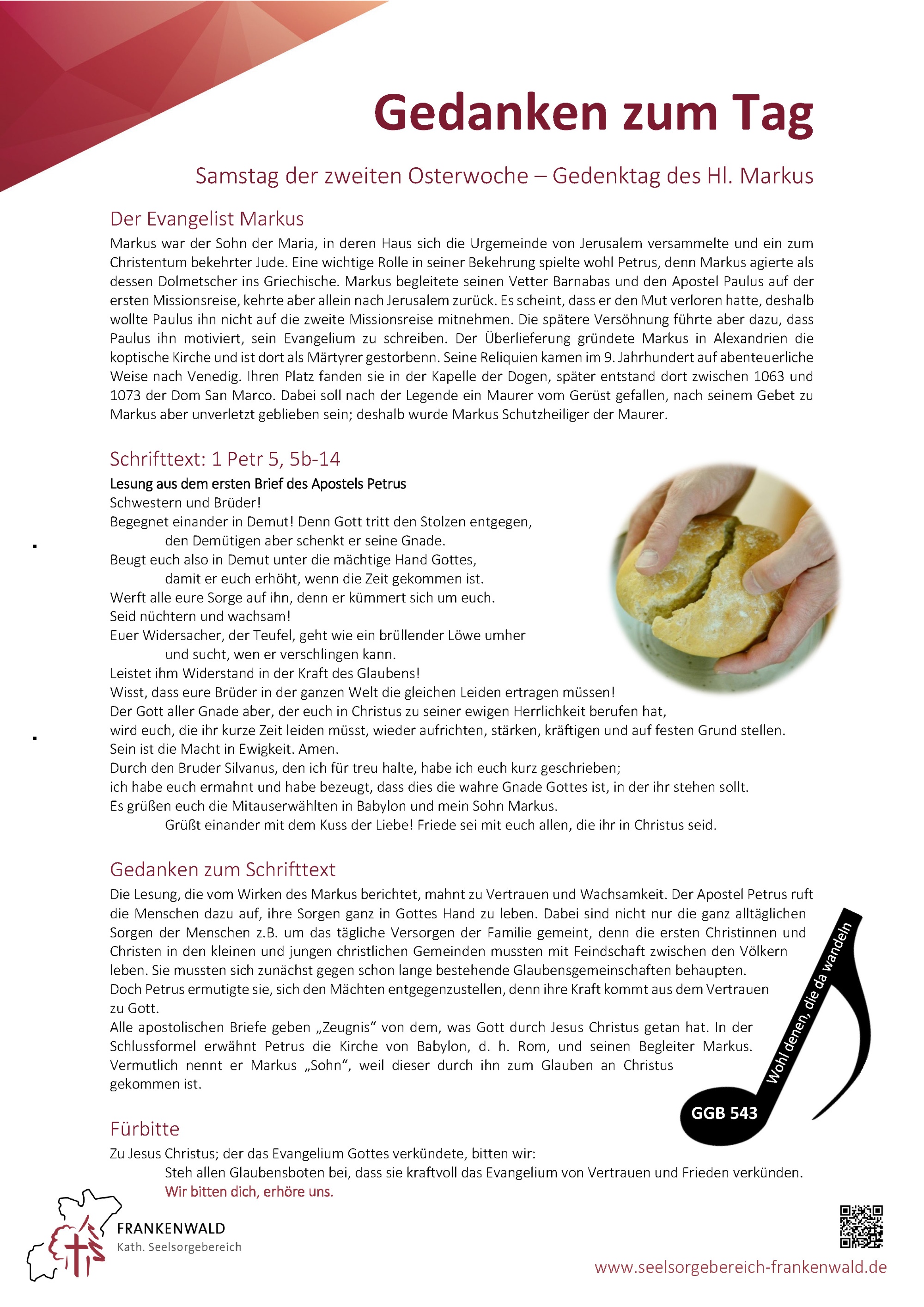 Samstag der zweiten Osterwoche