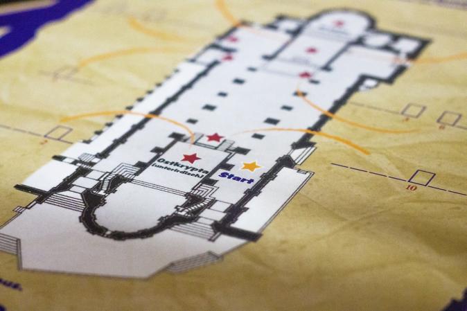 Plan des Doms für den Schatzsuchertag 2025