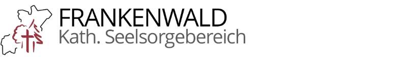Logo und Schriftzug im Kopf der Homepage des Kath. Seelsorgebereichs Frankenwald